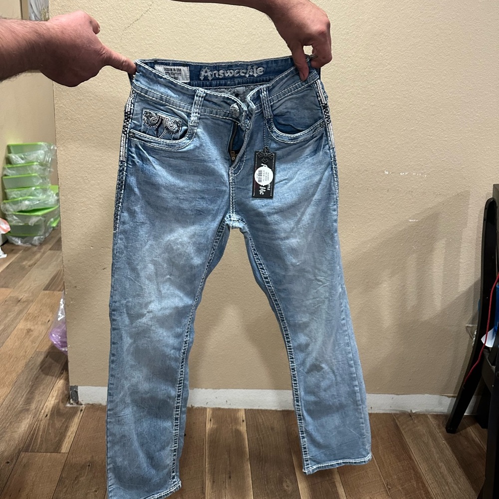 Answer me Light Blue Men's Jeans